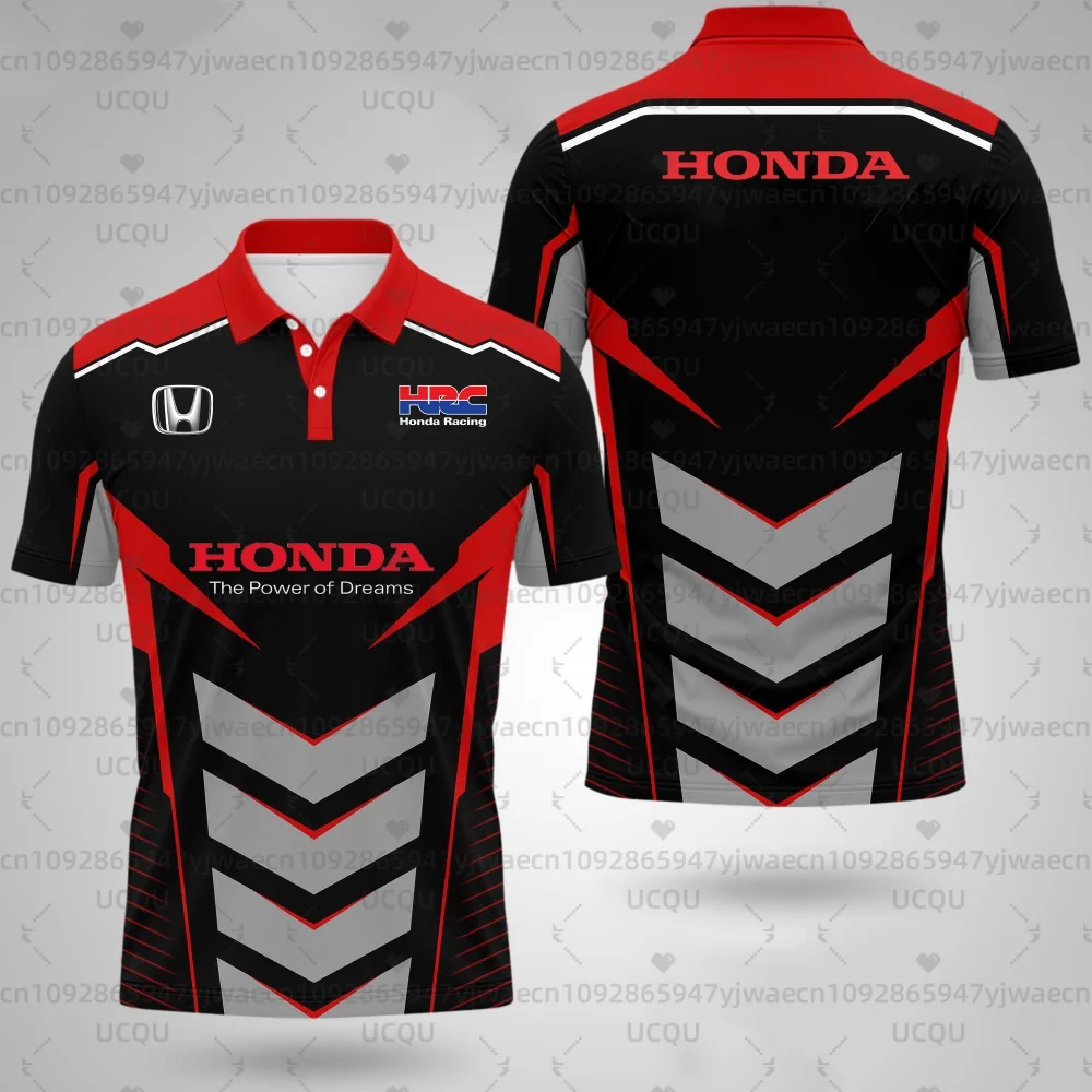 

Men's Women's Honda Quick Dry And Breathable Racing Summer Motorcycle Biker Jersey Sportswear Short Sleeve Polo T-shirt Top