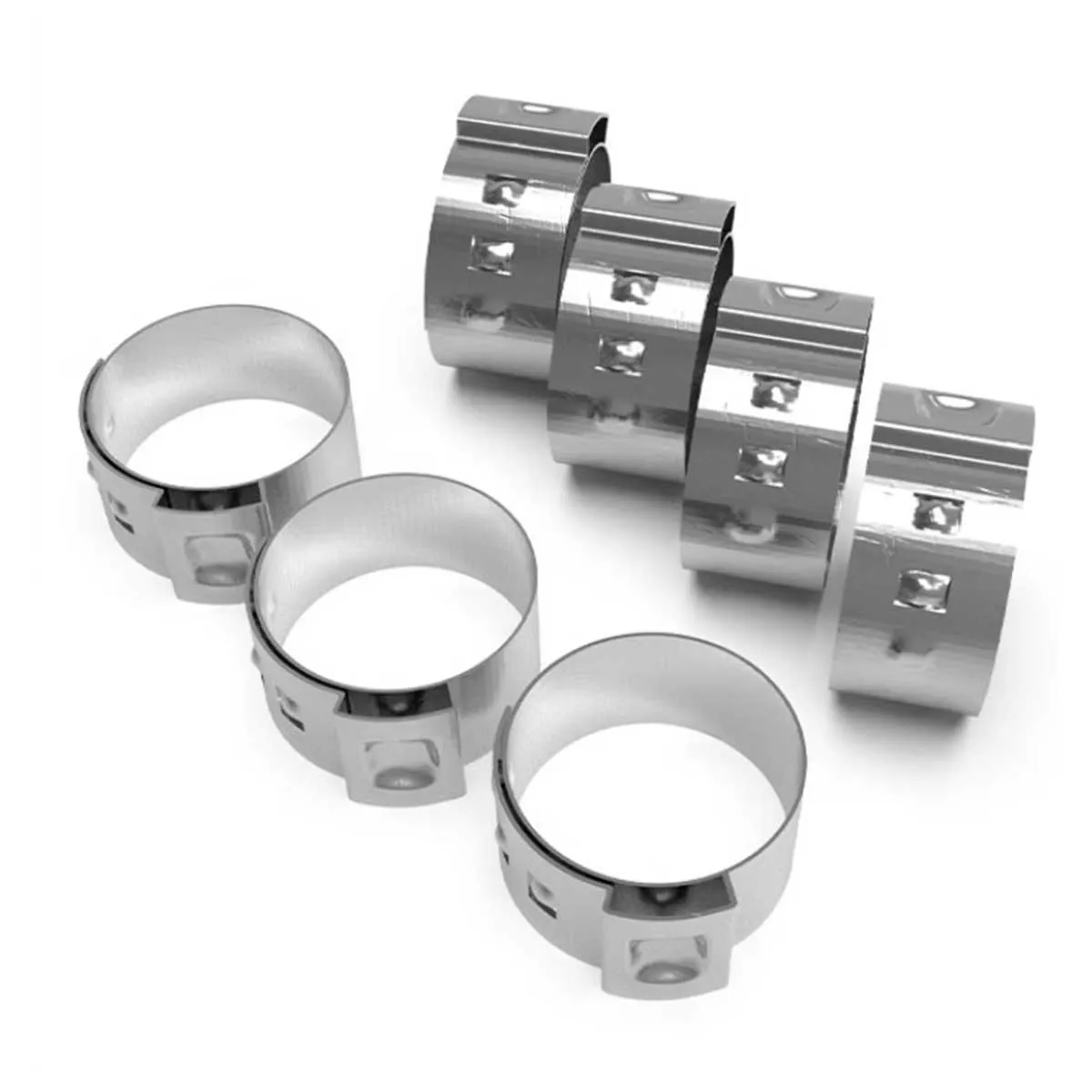 Stainless Steel Single Ear Pipe Clamps - Otic Oxygen Pipe Clamps - Clamp Clamps 6.5, 9.0, 15.3