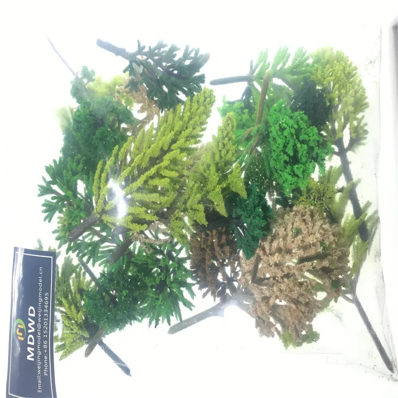 

30pcs/bag Model green Trees Mixed wire and plastic Model Landscape Train Layout Garden Scenery Miniature