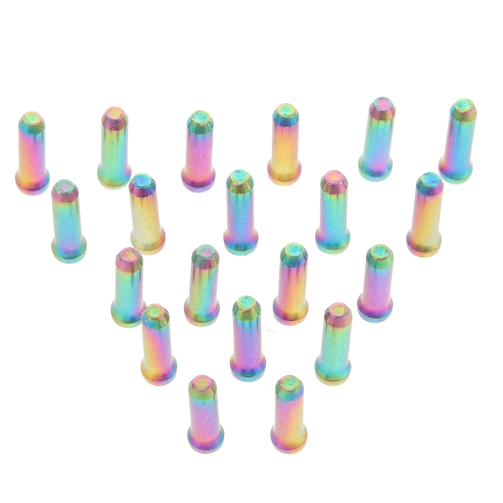 

20Pcs Bike Cable End Caps Aluminum Alloy Brake Cable Crimps Durable Protection for Bicycle Brake Wire Accessories