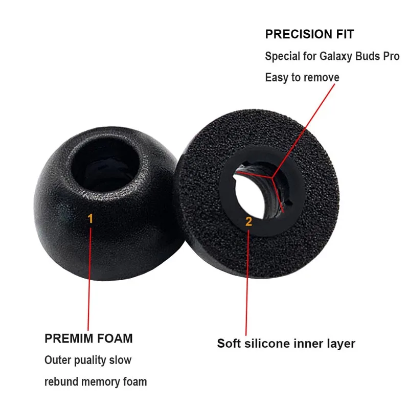 1คู่โฟมจำรูปปลั๊กอุดหูสำหรับ OnePlus Buds Pro,Z2 TWS ใช้งานร่วมกับ,หูฟังไร้สาย,Non-Slip,ฤดูใบไม้ร่วงหลักฐานเก็บเสียง