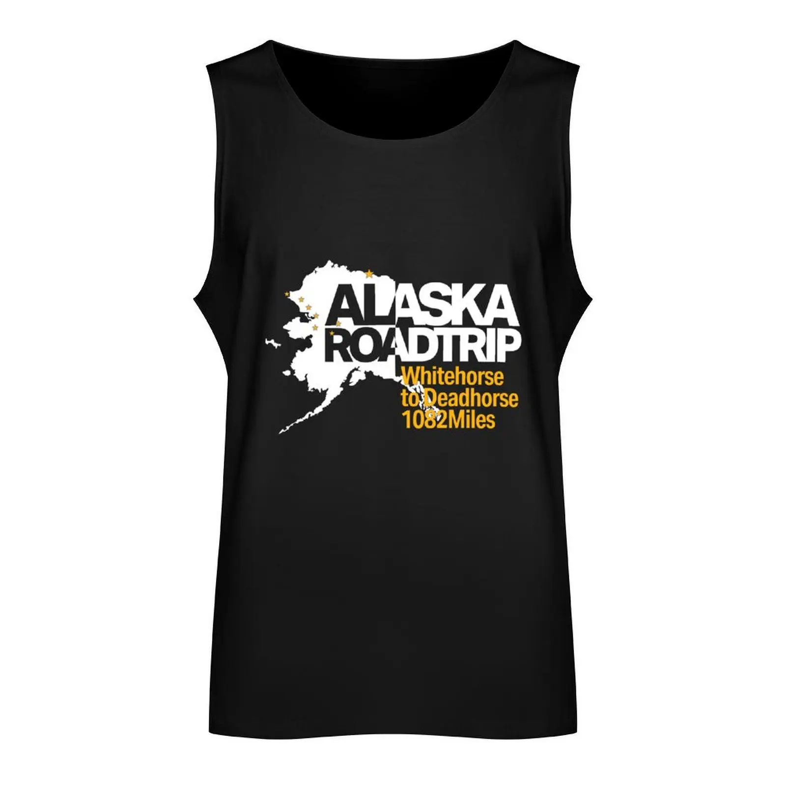 Alaska Roadtrip Whitehorse to Deadhorse 1082 Miles Tank Top fitness Top summer Male vest Japanese t-shirt