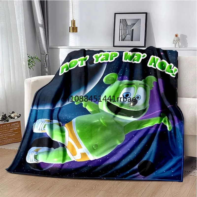 G-ummibär Gummibar(The Gummy Bear) Poster Printed Blanket, Throw Blankets,for Sofa Bed Office Car, Brithday Gift,Decke