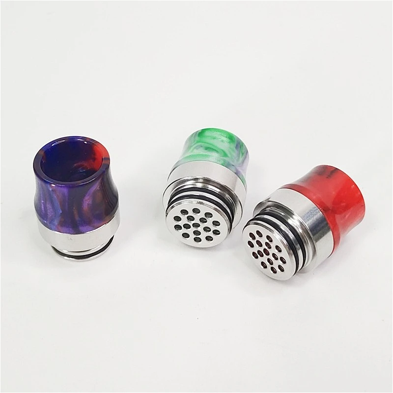 2 قطعة 810 بالتنقيط تلميح الفولاذ المقاوم للصدأ الراتنج مكافحة سبيتباك بالتنقيط تلميح مع موصل القش ثقب سفلي #5