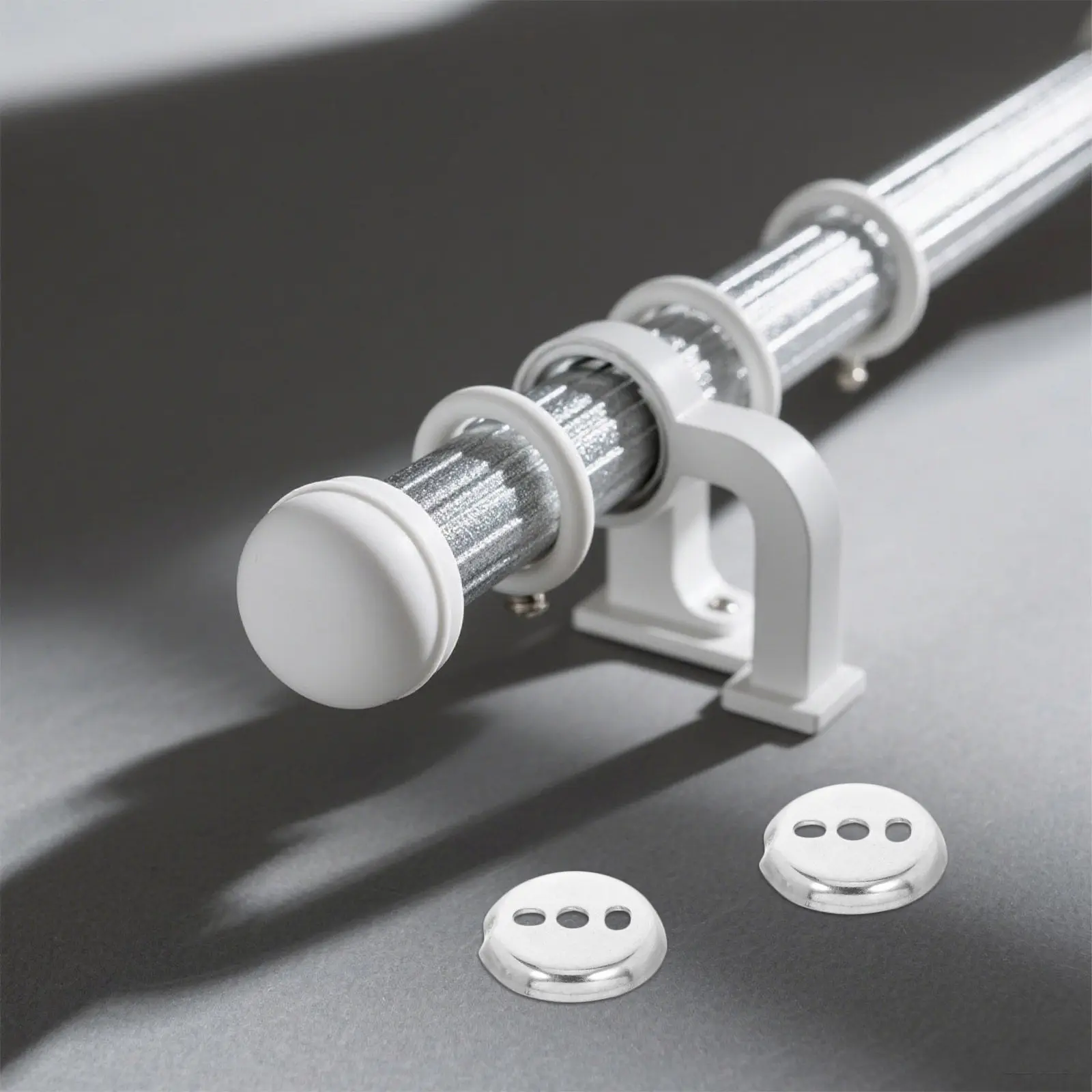 

6Pcs Stainless Steel Towel Bar Replacement Kit Wall-Mounted Bathroom Hardware Mounting Brackets Fastening Screws Universal