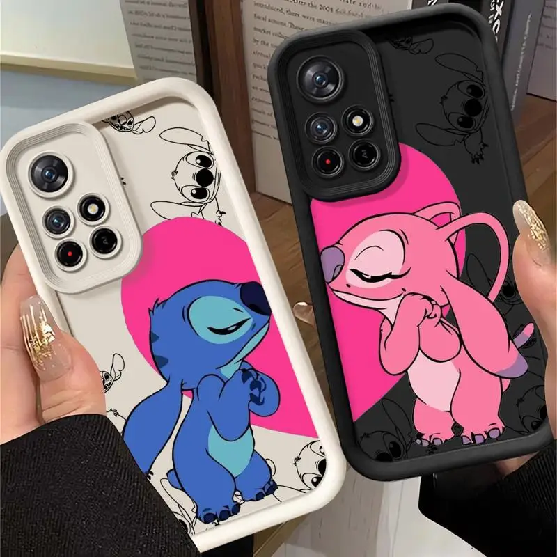 phone case for Redmi note 10 5g 13c 11 13 pro 12s 11promax 12 10s 12pro stpu funda waterproof casos Disney Mickey Stitch Angel