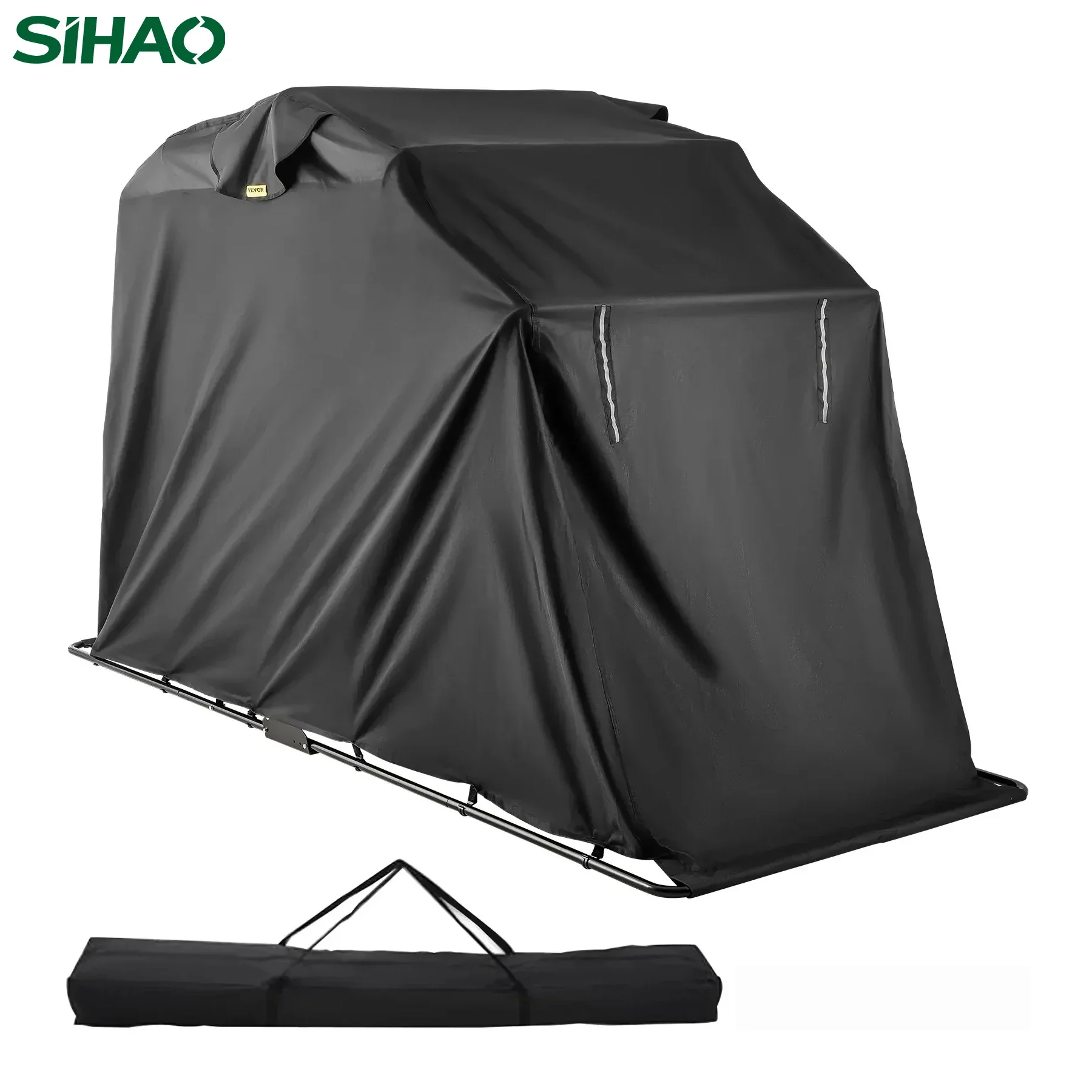 

Чехол для мотоцикла SIHAO с прочной рамой, водонепроницаемый чехол для мотоцикла 106 x 41 x 61 дюймов для защиты скутера и велосипеда на открытом воздухе