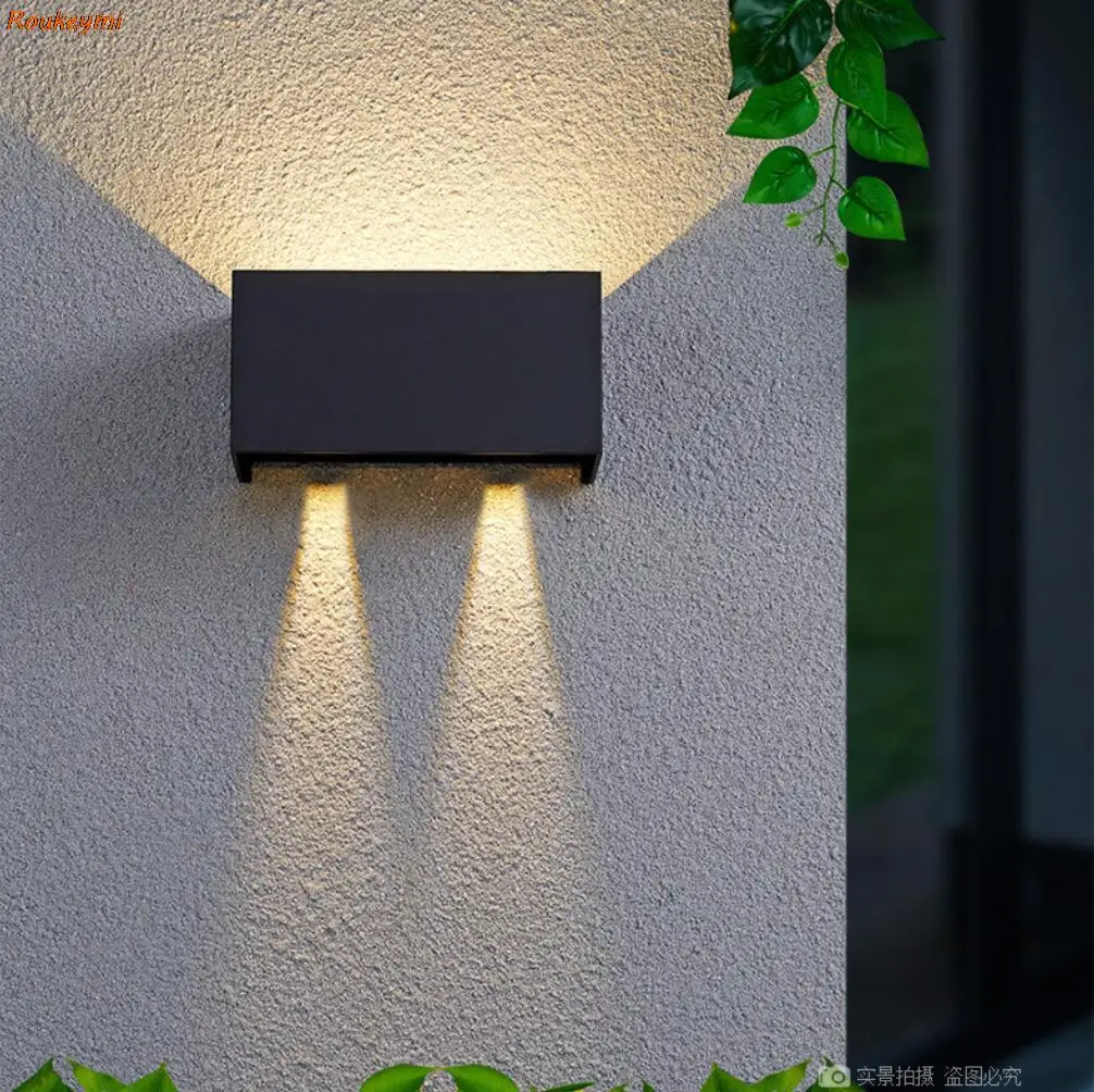 LED Waterproof 24W LED Wall Lamps Black/White Color Shell IP65 Waterproof Indoor Outdoor Lighting Aluminum Wall Light  arandela