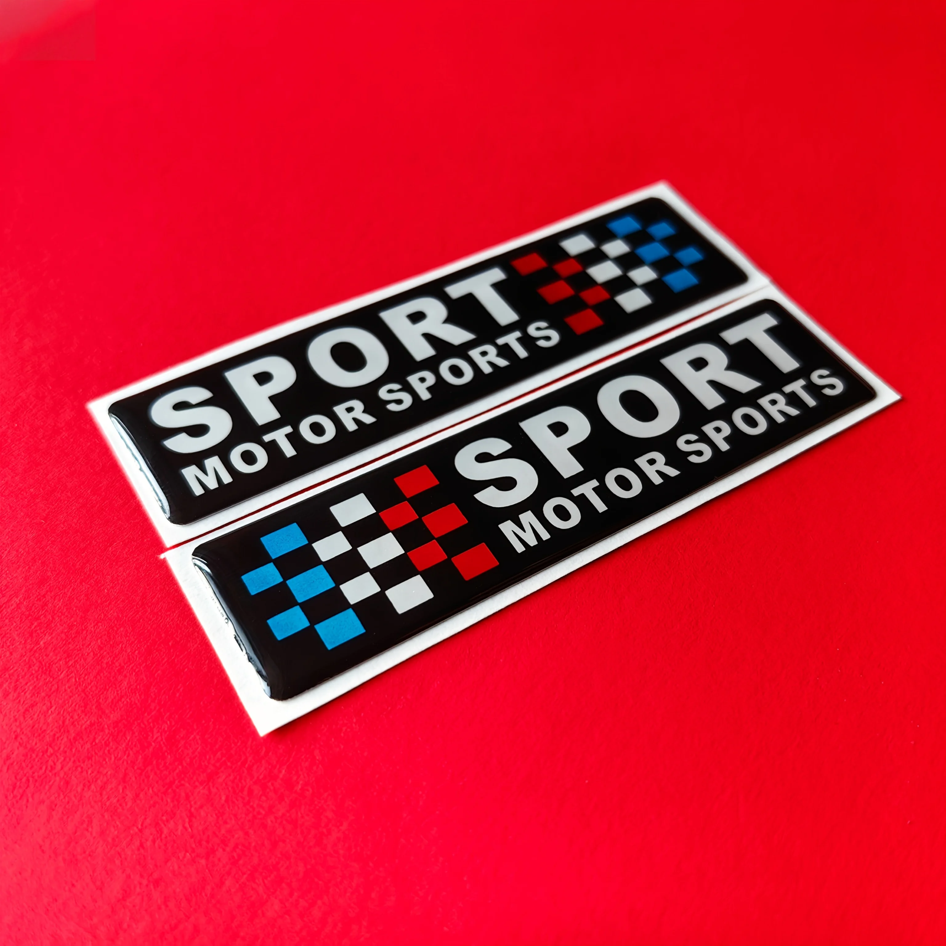 2PCS/SET "SPORT MOTOR SPORTS" Car Sticker, Ideal for Car Windows, Laptop Covers, Water Bottles & Phone Cases