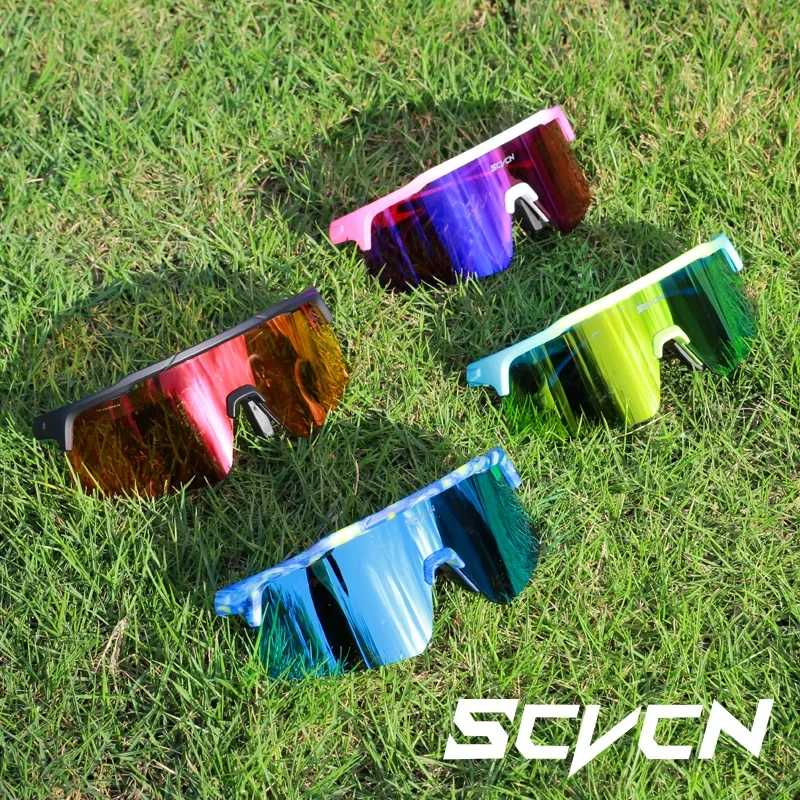 Scvcn Cycling Sunglasses Man Outdoor Running Windproof Goggles Woman Bicycle UV400 Road Bicycle Eyewear Mountain Bike Glasses