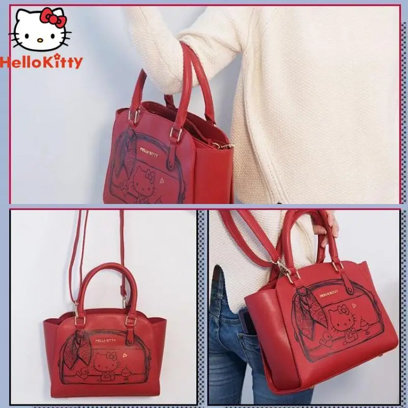 Hello Kittys Messenger Bag Sanrios Anime Touch Series Kawaii Cartoon Girl Bag Messenger Bag Commute Christmas Gift