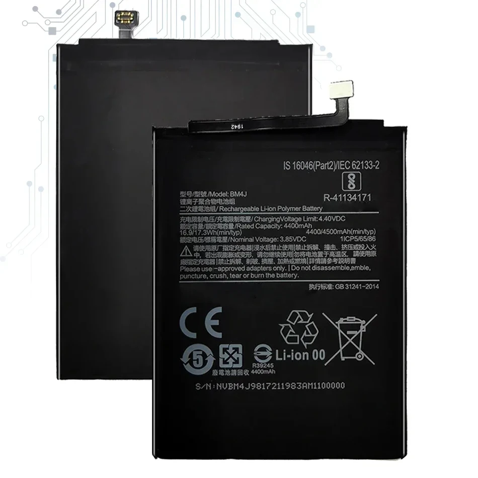 BM4J 4500Mah Battery For Xiaomi Redmi Note 8 Pro 8Pro Batteria