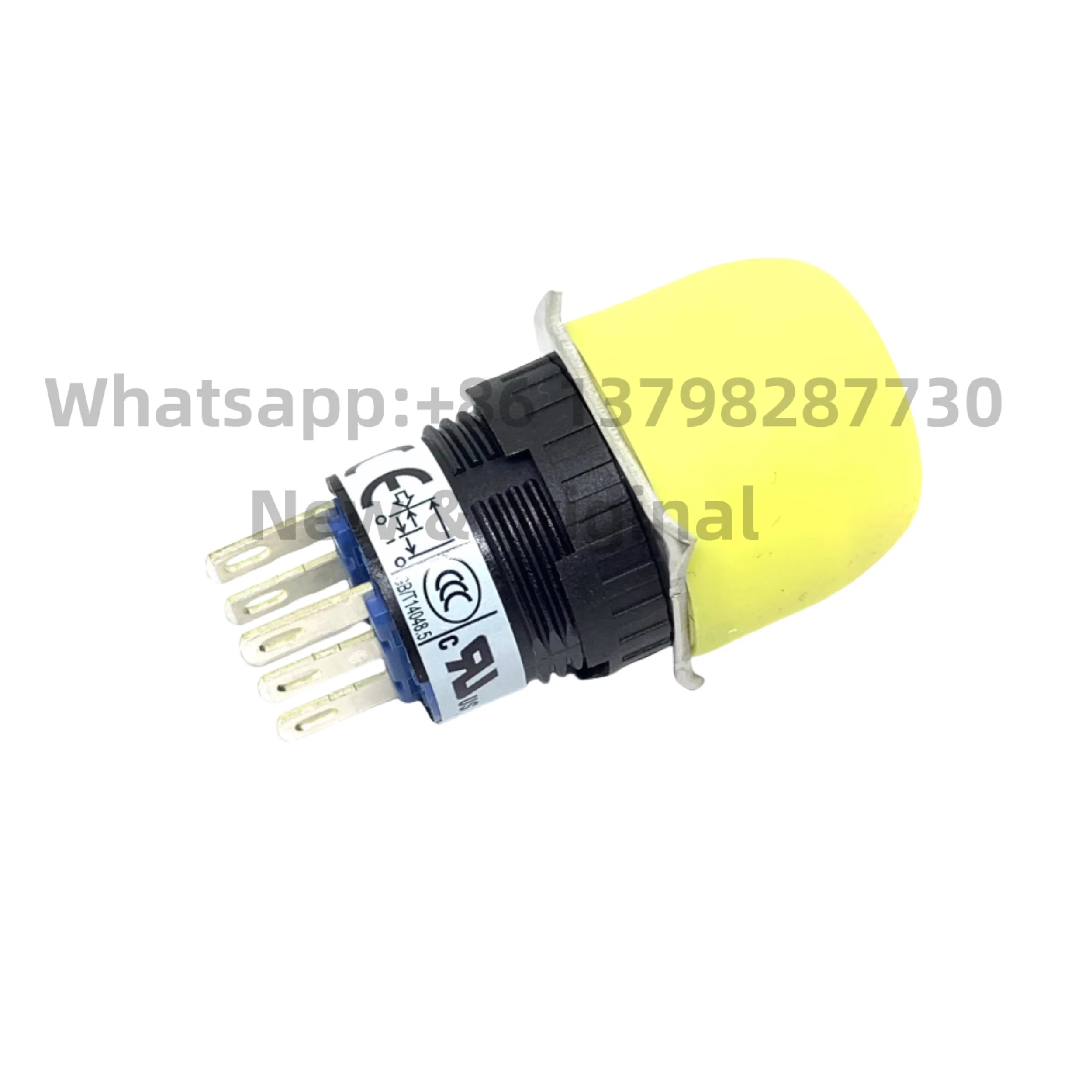 New original HE5B-M2PY Yellow HE5B-M2PB Black Spring circular enable switch 16mm