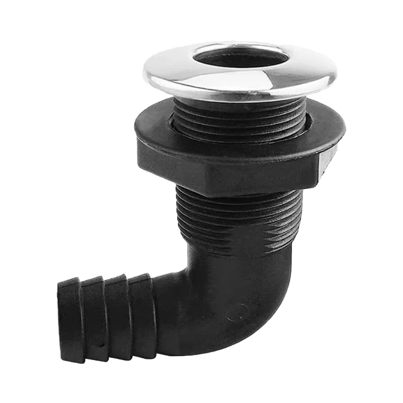 

Standard 3/4 Inch Black ABS Boat Bilge Drainage Connector Fitting With Anti Leak Design For Yachts Boat Marine Plumbing