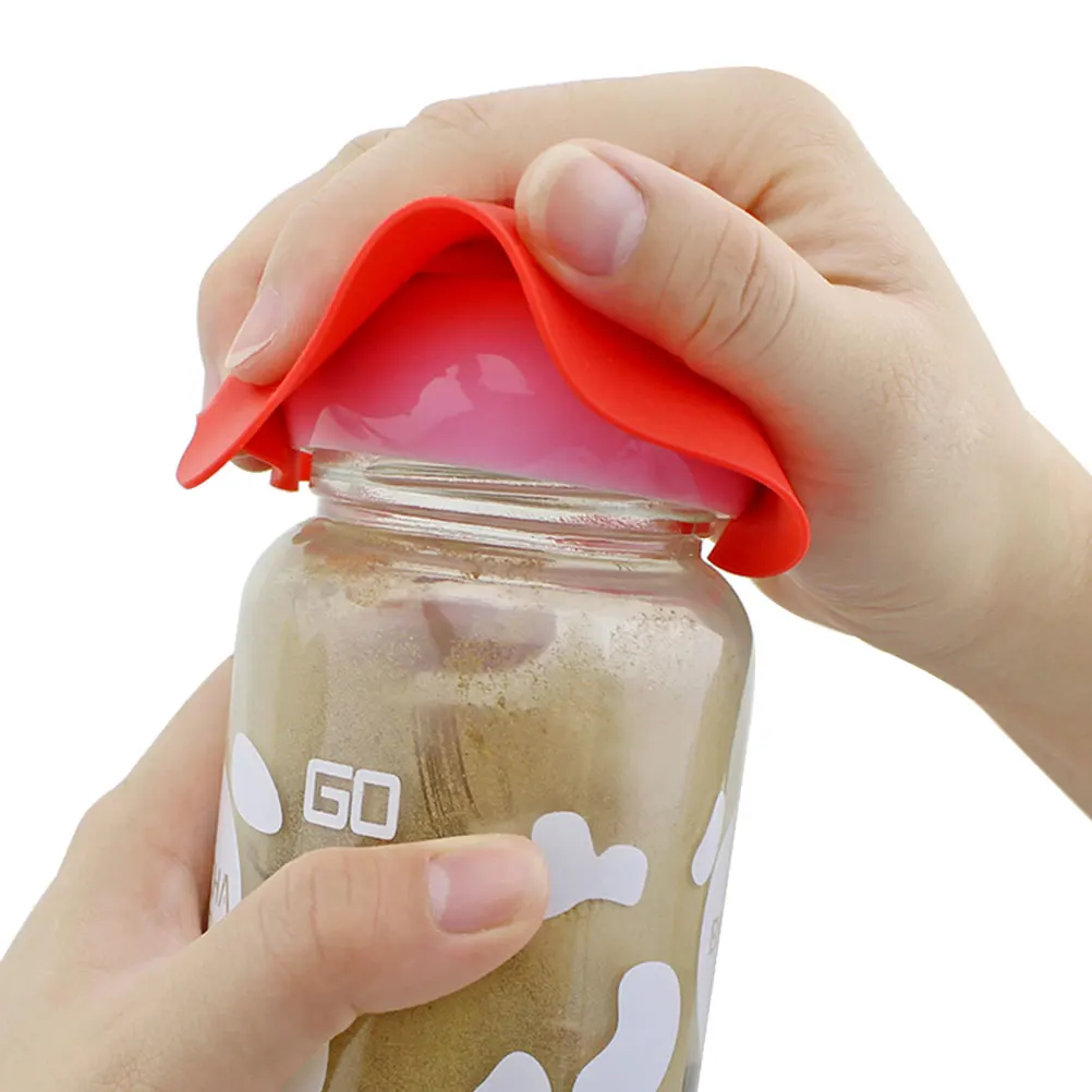 

5 Pcs Insulation Pads Silicone Cup Coaster Jar Round Gripper Reusable Mat Bottle Opener