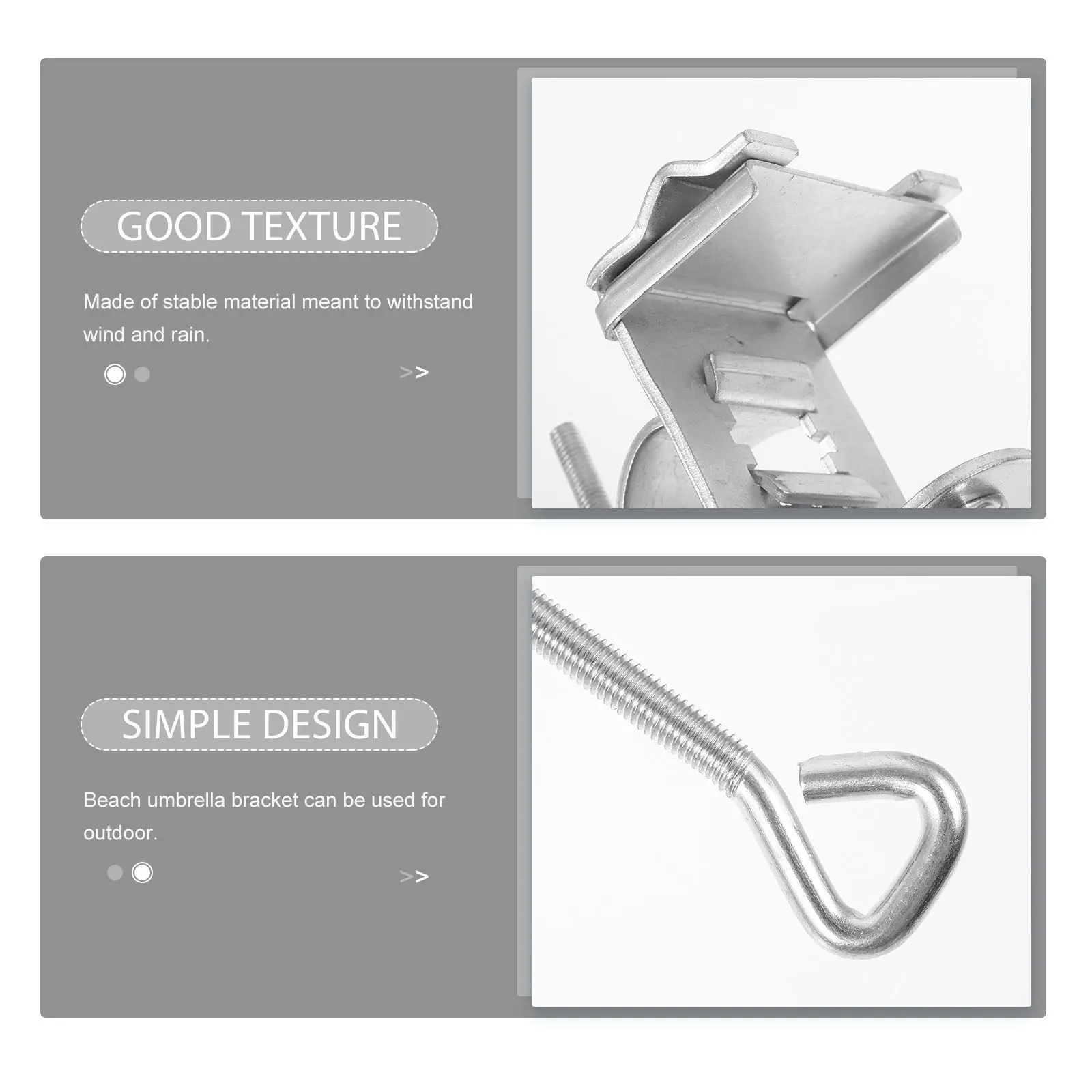 Robust Outdoor Umbrella Bracket Stand Windproof Ground Insert Holder for Garden Patio Camping Lawn Sand Use