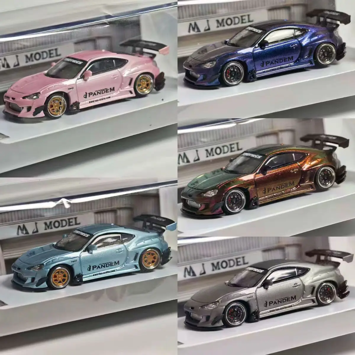 MJ 1:64 Alloy Toyota GT86 V3 Pandem Rocket Rabbit Scale Model Figurine - Collection Item - Adult Decoration