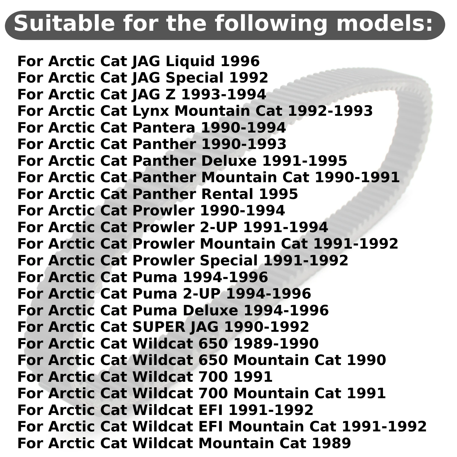Schneemobil CVT-Antriebsriemen 0627-001 0627-006 0227-103 für Arctic Cat Cheetah Cougar JAG Pantera Prowler Wildcat Kupplungs-Antriebsriemen – Detail 2
