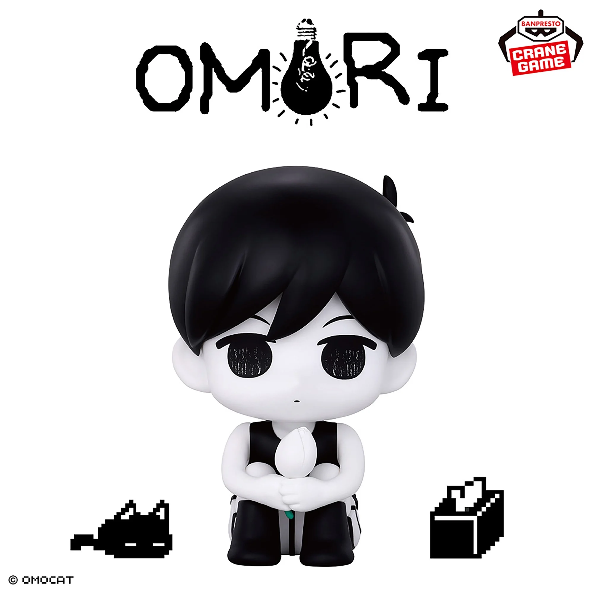 [Genuino Originale] Bandai Banpresto L'animazione Omori In Magazzino PVC Figura Modello Postura Seduta Bambola Collezionista Figurine Giocattoli