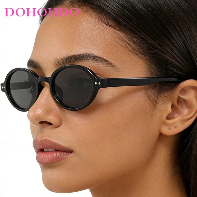 

Vintage Small Oval Classic Rice Nail Sunglasses For Women Luxury Brand Designer Glasses Men Outdoor Travel Driving Eyewear UV400