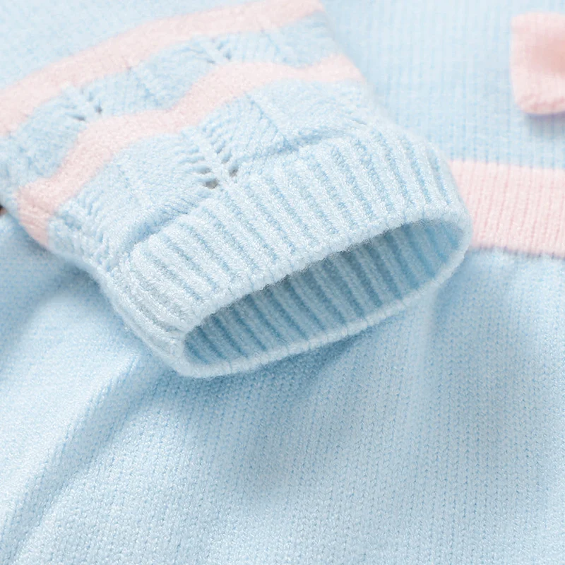 Newborn Baby Girl Sweater Blanket Knit Infant Warm Long Sleeve Pullover Pants Quilt Headdress 4pcs Toddler Kid Clothes Set 0-9M