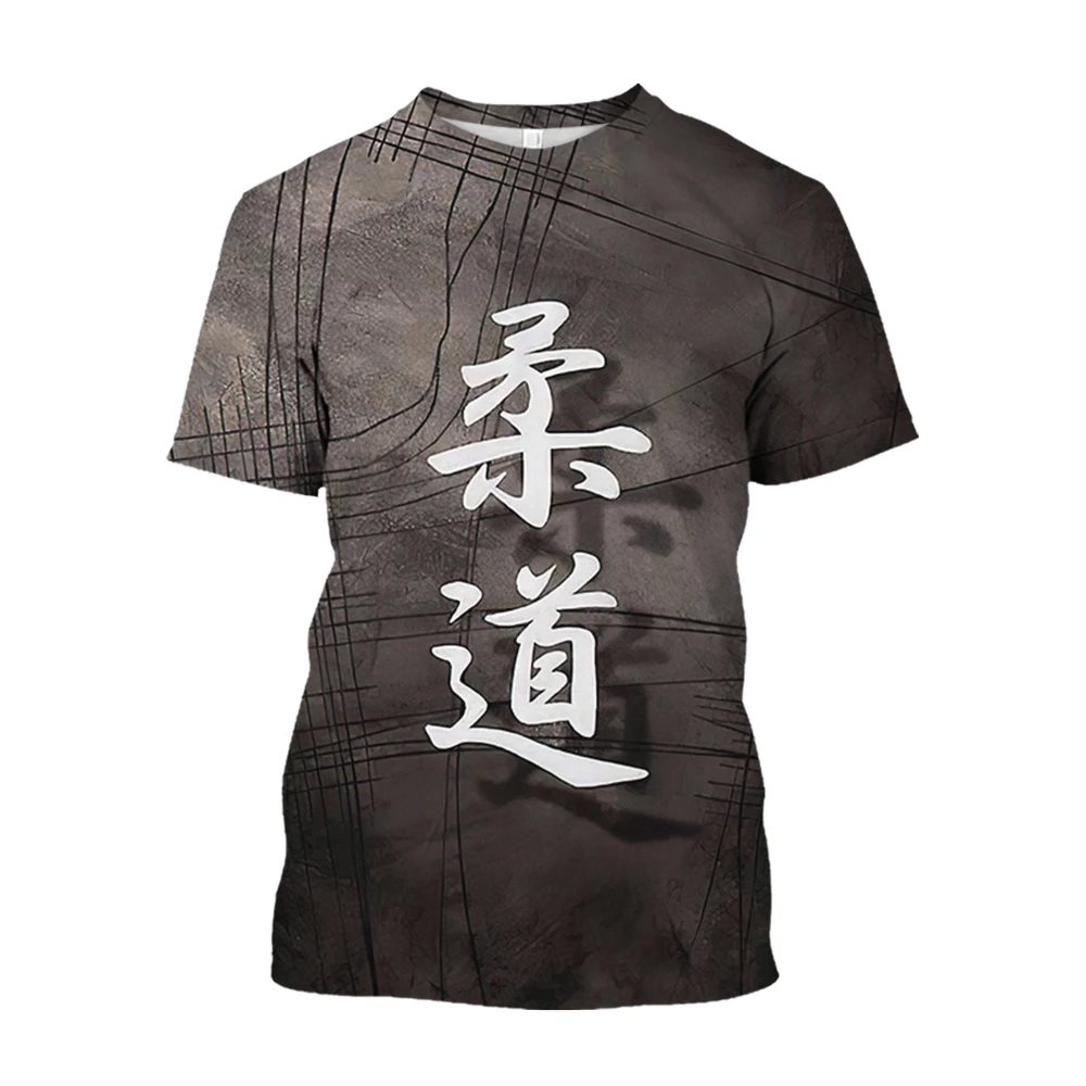 Japan Training T-Shirt Heren 3d Karate Print T-Shirt Oversized Korte Mouwen Hoge Kwaliteit Sportkleding Heren Sneldrogende T-Shirt