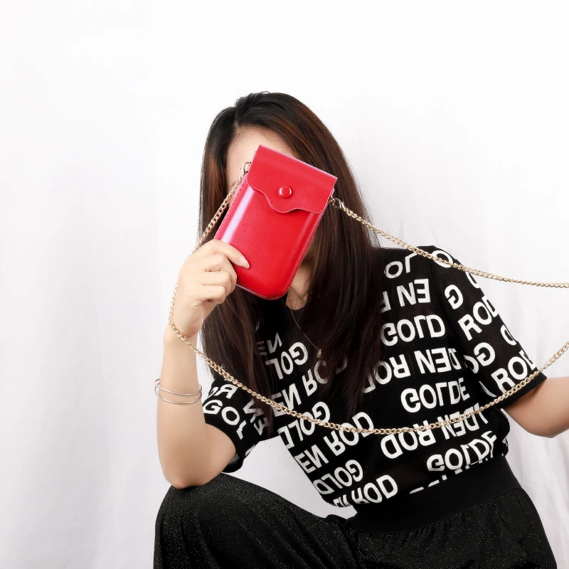 202450 Ladies Woman Fashion Phonebags borse a tracolla in pelle