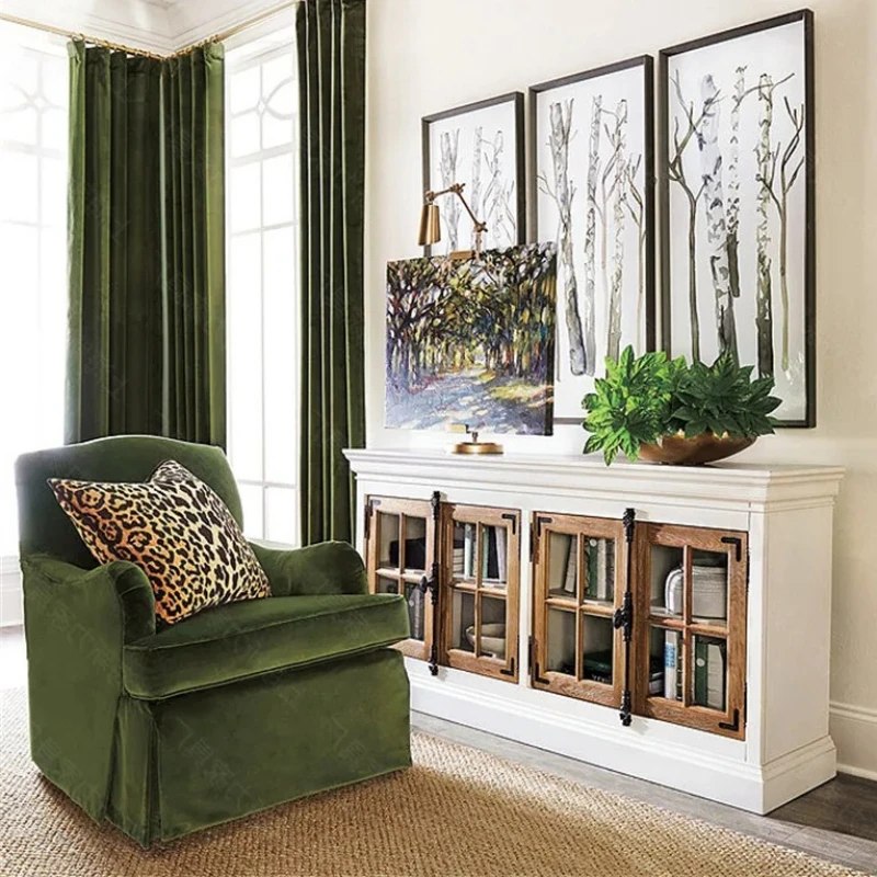 White Classic Living Room Cabinets Display Art French Drawers Living Room Cabinets Storage Tall Meuble Rangements Furniture Home