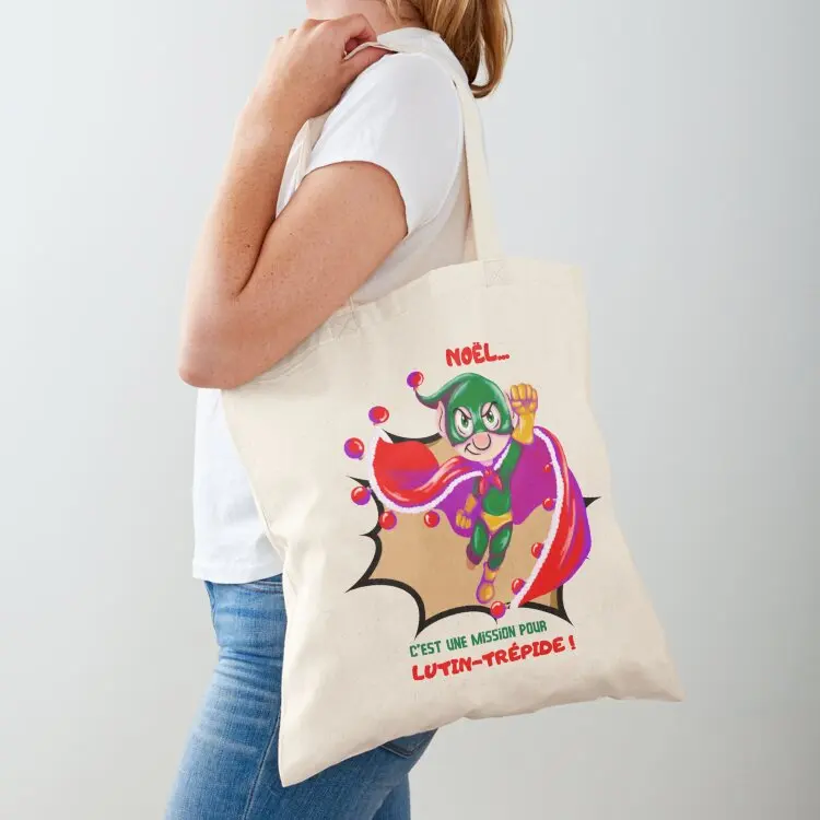 Christmas...It's a mission for Elf-Trepid! Tote Bag tote bag men's cute tote bag woman shopping Custom