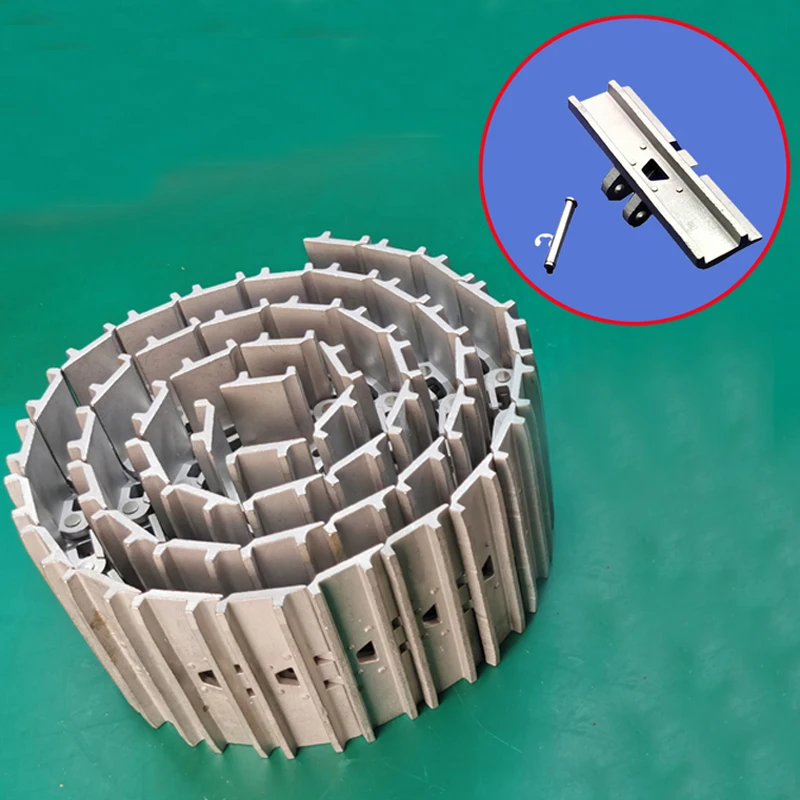 1PCS 1/8 1/6 Scale Hydraulic Excavator Model Widened Track Link Large-size Stainless Steel Chain Replacement Part for RC Car