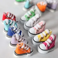 HOUZIWA 10CM Plush Doll Shoes Canvas 3.5CM For Blyth Dolls