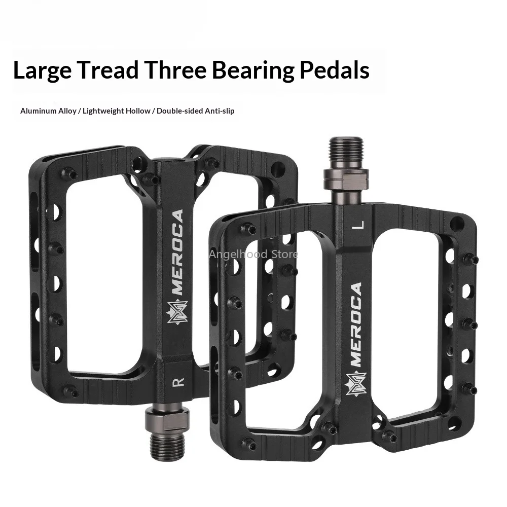 

3 Bearings Wide Bicycle Pedals CNC Aluminum Alloy Sealed Bearing Anti-slip MTB Road Bike Pedals Cycling Accessories