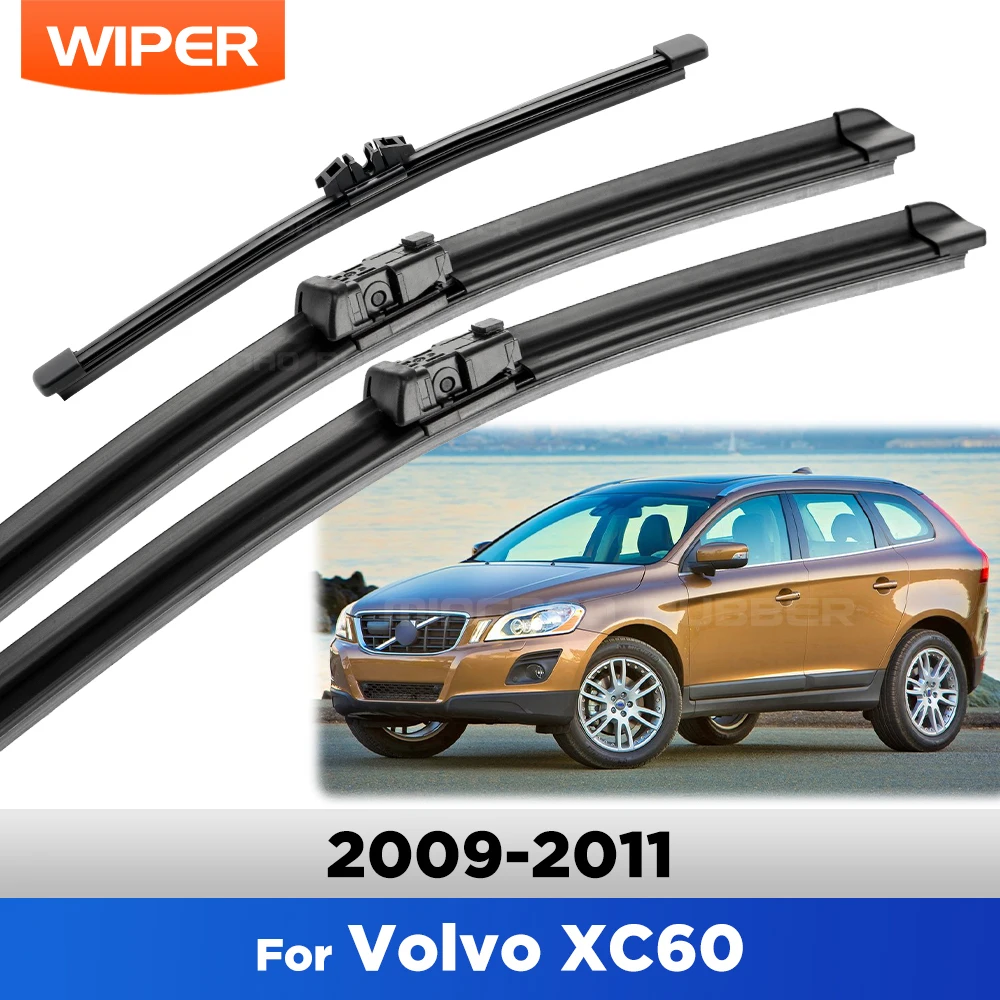 

For Volvo XC60 2009-2011 2010 Wiper Front & Rear Wiper Blades Windshield Windscreen Window Brushes 26"+20"+15"