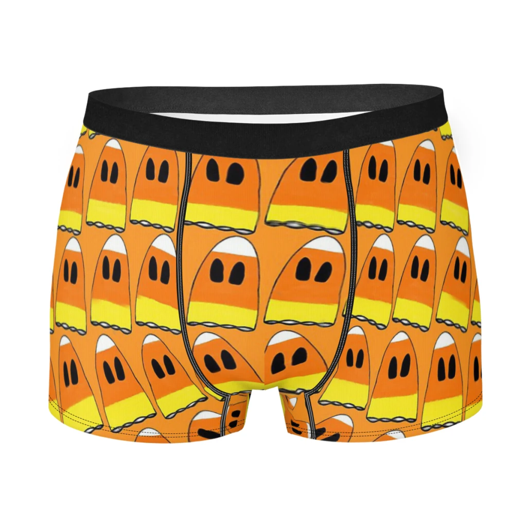 Yellow Ghostly Vibes The Mysterious Strange Underpants Breathbale Panties Men's Underwear Comfortable Shorts Boxer Briefs