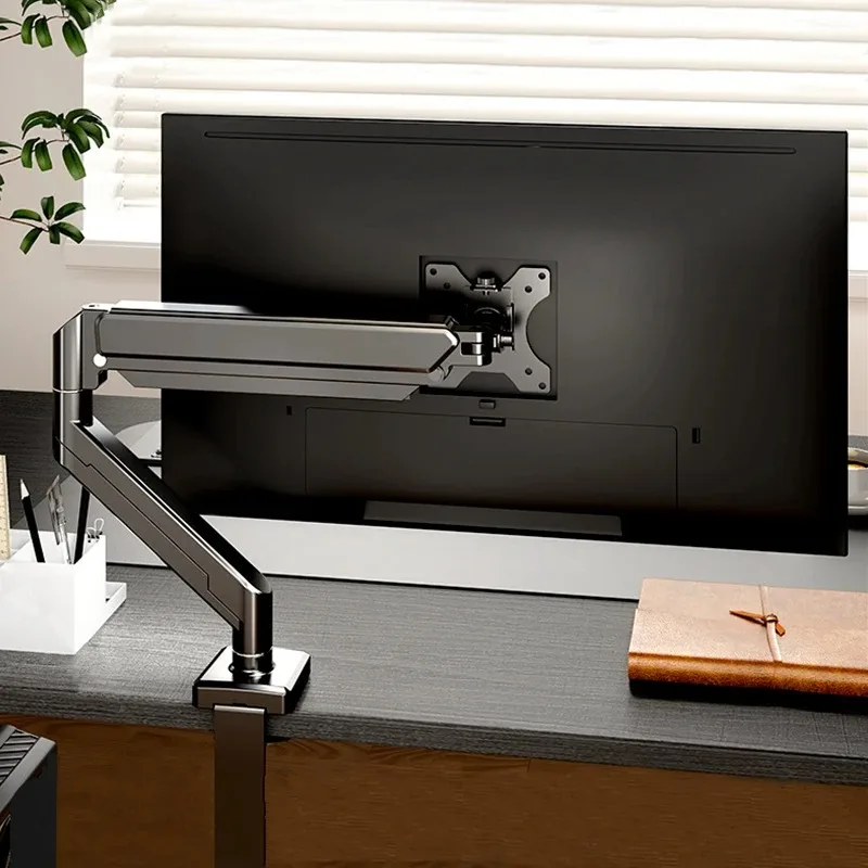 Einzelne Monitorhalterung für 14-Zoll-32-Zoll-Bildschirme, höhenverstellbarer Monitorarm mit C-Klemme, Home-Office-Monitorständer