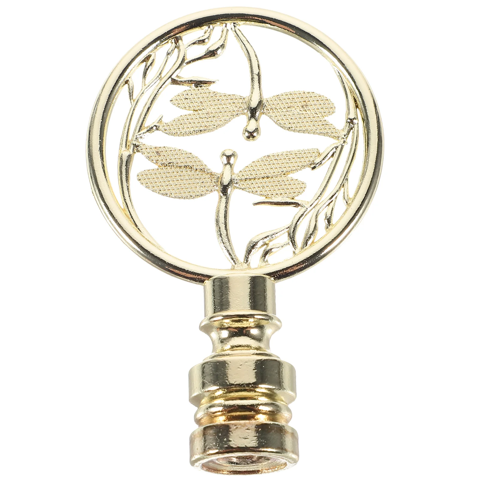 

Metal Dragonfly Lamp Finial Cap Knob Decor Animal Shape Top Decoration for Table Floor Pendant Lamps Vintage