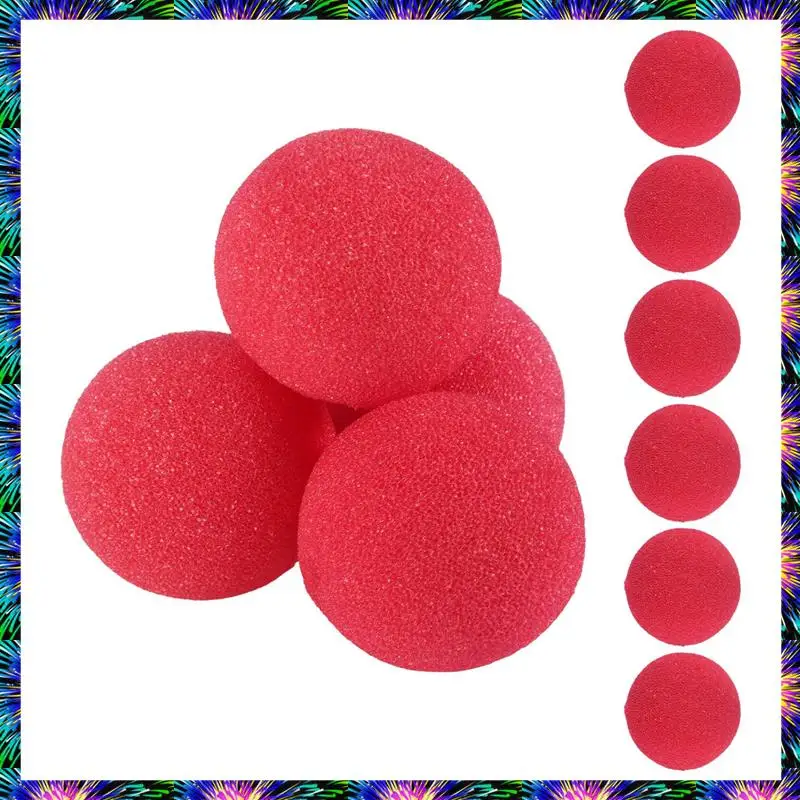 

ZIZI 10Pcs Adorable Red Ball Sponge Clown Nose For Party Wedding Decoration Christmas Halloween Costume Magic Dress Accessories