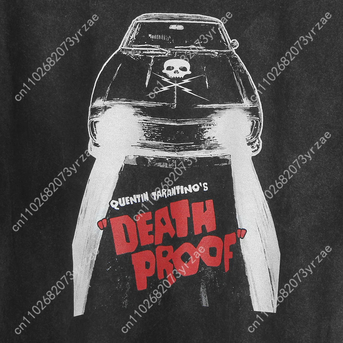 Koszulka Death Proof Retro Wash Męska Damska Wysokiej Jakości Vintage Bawełniana Koszulka Krótkie Rękawy Modna Koszulka Miękka Oddychająca
