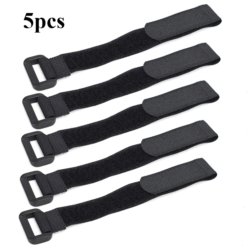 5PCS Bike Handlebar Straps Universal Nylon Tie Bands for Flashlight Gear Accessories Sticky Fastening Strap