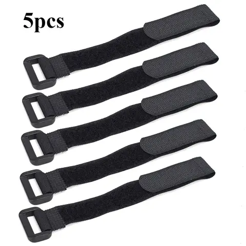 5PCS Bike Handlebar Straps Universal Nylon Tie Bands for Flashlight Gear Accessories Sticky Fastening Strap