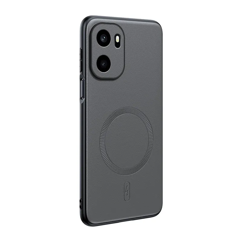 Für OnePlus Ace 6: Magnetische Lederhülle mit Schutzfunktion, Anti-Fingerabdruck, rutschfest, aus PC+TPU. – Detail 1