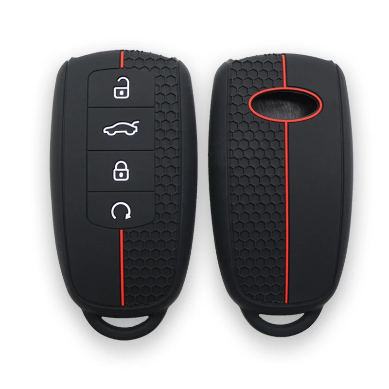 Silikon-Autoschlüsselhülle für Chery Jaecoo J7 J8 8 7 Phev Omoda C5 5 Premium Tiggo 4 7 8 9 Schutz-Schlüsselabdeckung Schlüsselanhänger Zubehör – Detail 2