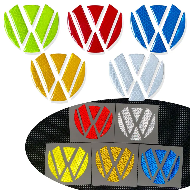 Car Accessories Reflective Warning Sticker Car Tail Trunk Lid Emblem Decal Decor For Golf 5 6 7 Sagitar CC Tiguan Polo Passat B5