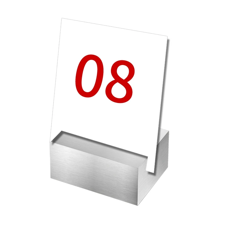 Metal Wedding Sign Holder Stand Table Number Display Stand Menu Photo Picture Holder Base Place Card Holder