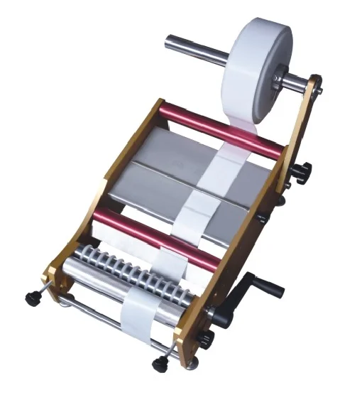 Simple Manual Labeling Machine, Adhesive Sticker Jar Round Bottle Labeler