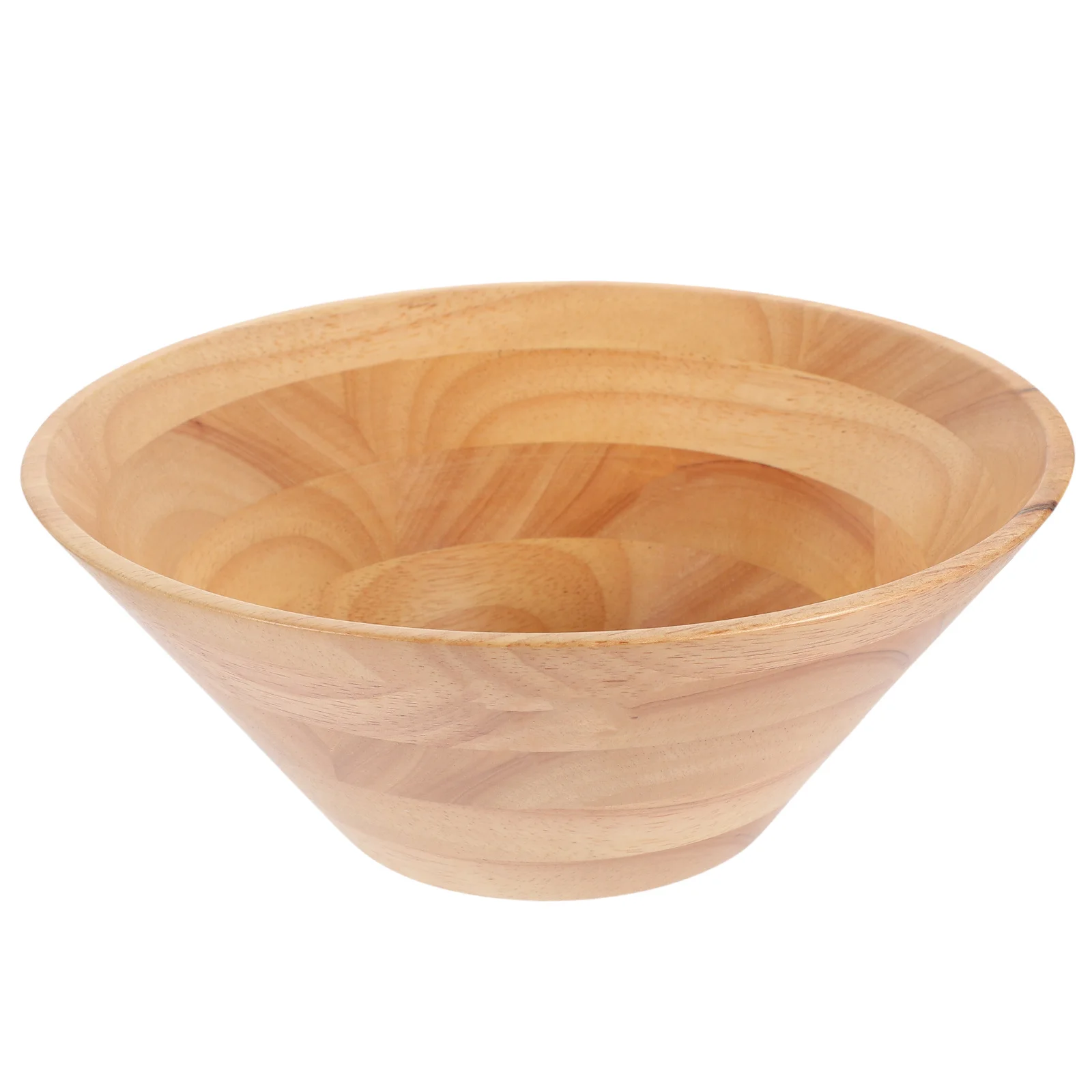 

Retro Wooden Cone Shaped Food Serving Bowl For Salad Noodles Cereals Fruits Vegetable Dessert Rice Wood Snack Bowl Lightweight