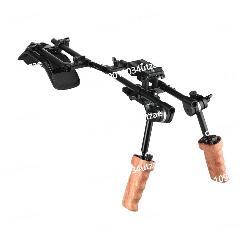 Shoulder Kit with QR Manfrotto Board Wooden Handle for DSLR Camera 2241