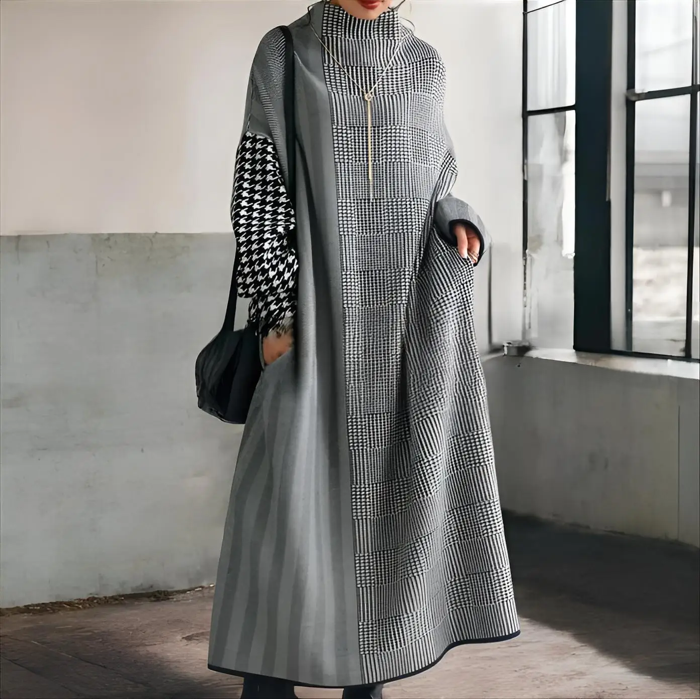 

Knee Length Pullovers For Woman Sweaters Jumpers Women Soft Solid Close-Fitting Daily Hottie Hippie Shiny Lapel Placket Waisted