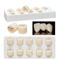 10Pcs/ Box LT HT Dental Lab Emax Lithium Disilicate Press Ingots Lithium Ceramic Glass Block Ultra-thin Veneer Casting Block