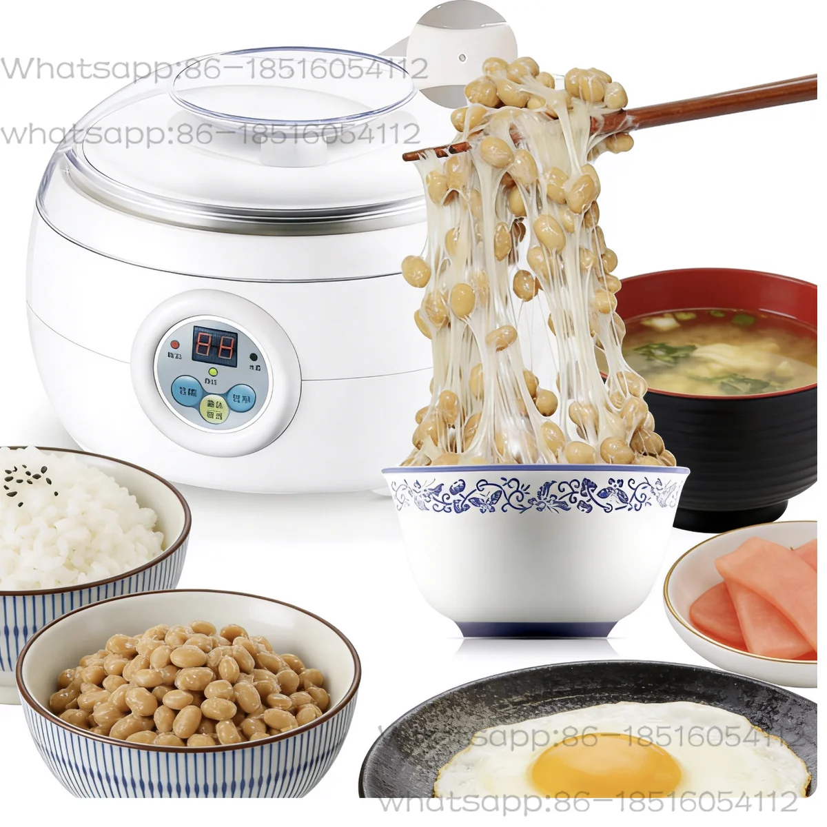 Stainless steel inner pot 500ml automatic natto machine starter